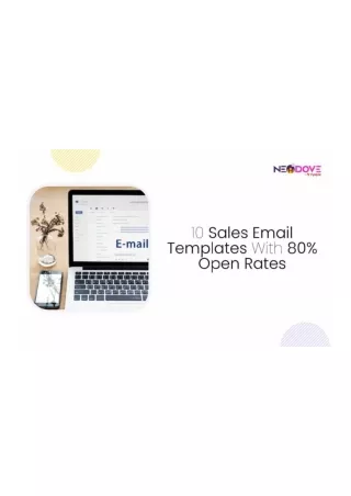 10 Sales Email Templates With 80 Open Rates