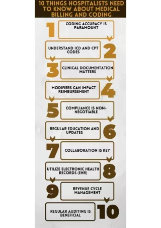 10 Things Hospitalists Need to Know About Medical Billing and Coding