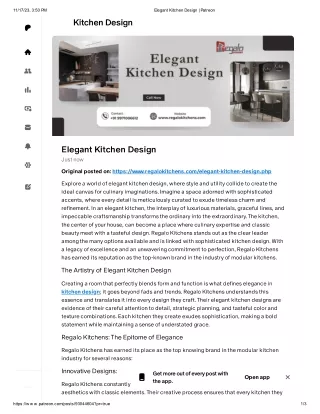 Elegant Kitchen Design