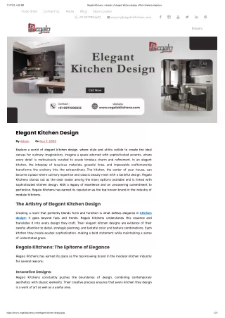 Elegant Kitchen Design