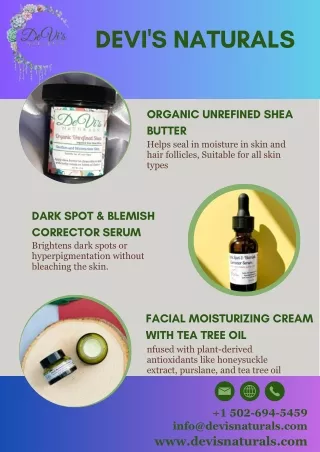Buy Skin Brightening Products Online DeVi's Naturals