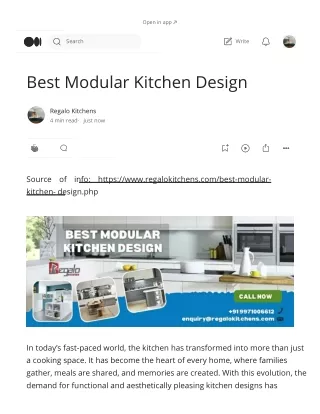 Best Modular Kitchen Design