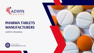 Best Pharma Tablets Manufacturers in India