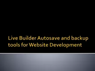Live Builder Autosave and backup tools for Website Development