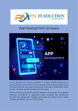 Mobile App Development Company