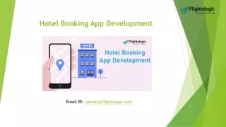 Hotel Booking App Development