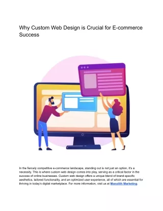 Custom Web Design - Key to E-commerce Success