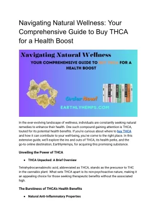 Navigating Natural Wellness_ Your Comprehensive Guide to Buy THCA for a Health Boost