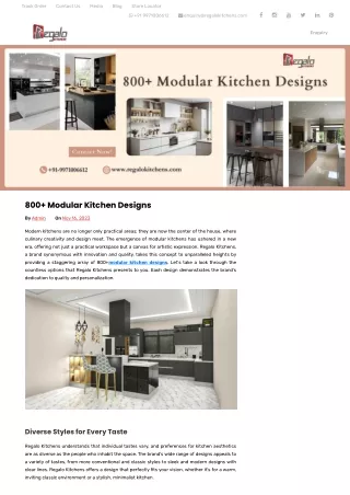 800  India’s Best Modular Kitchen Designs