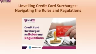 Unveiling Credit Card Surcharges Navigating the Rules and Regulations