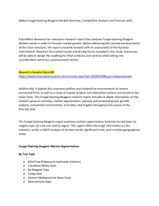 Fungal Staining Reagent Market