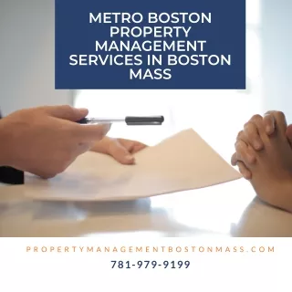 Metro Boston Property Management Services in Boston Mass