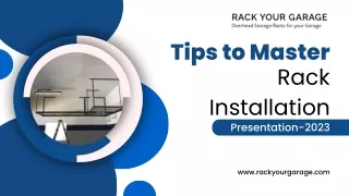 Here are Some Helpful Tips to Master Rack Installation