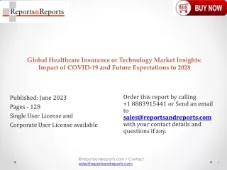 Healthcare Insurance or Technology Market 2023 Overview