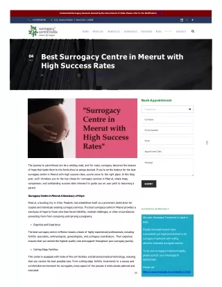 Best Surrogacy Centre in Meerut with High Success Rates