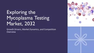 Mycoplasma Testing Market Size, Share, Growth, Trends, Forecast 2023-2032