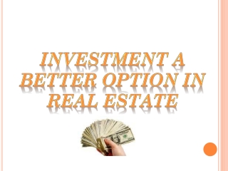 Investment a Better Option