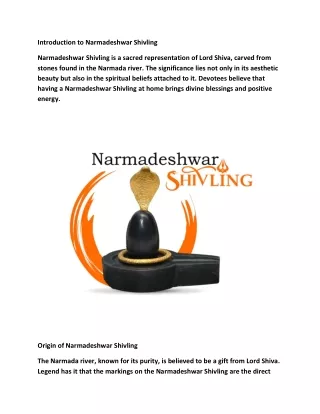 Narmadeshwar Shivling for home / Shivansh Narmada Shivling