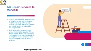 AC Repair Services In Morwadi