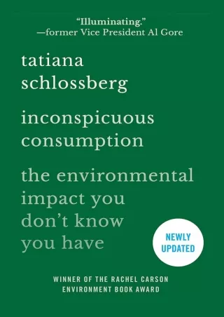 Read ebook [PDF]  Inconspicuous Consumption: The Environmental Impact You Don't