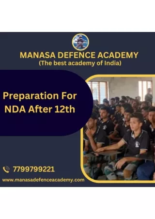 PREPARATION FOR NDA AFTER 12th