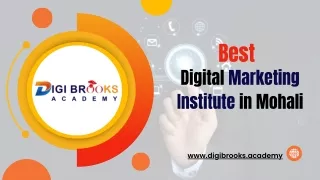 Top Digital Marketing Institute in Mohali - DIGI Brooks Academy