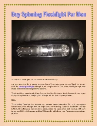 Buy Spinning Fleshlight For Men