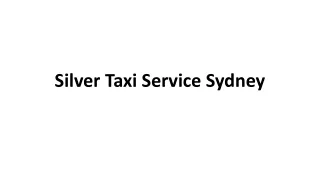 Silver Taxi Service Sydney