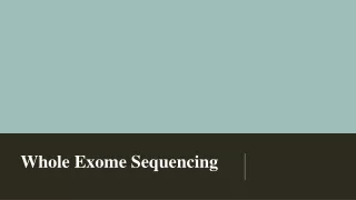 Whole Exome Sequencing