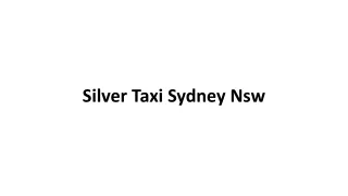 Silver Taxi Sydney Nsw