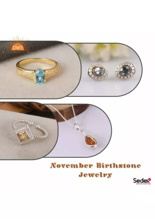 Elevate Your Style with DWS Jewellery's November Birthstone Collection - Shop