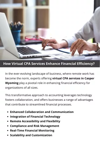 How Virtual CPA Services Enhance Financial Efficiency?