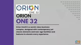 Orion One32 Best Commercial Project in Sector 132 Noida