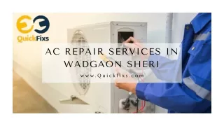 AC Repair services in Wadgaon Sheri