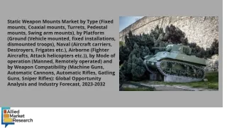 Static Weapon Mounts Market PDF