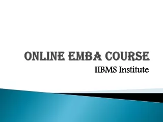 Online EMBA Course ppt