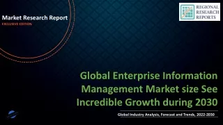 Enterprise Information Management Market size See Incredible Growth during 2030