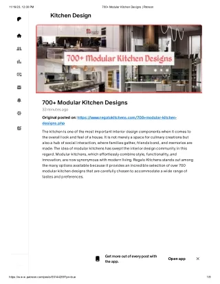 700  Modular Kitchen Designs