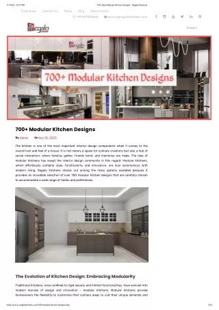 700  Modular Kitchen Designs