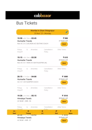 Mumbai to Shanishingnapur Bus | Mumbai to Shanishingnapur Bus Booking
