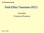 Field Effect Transistors FET