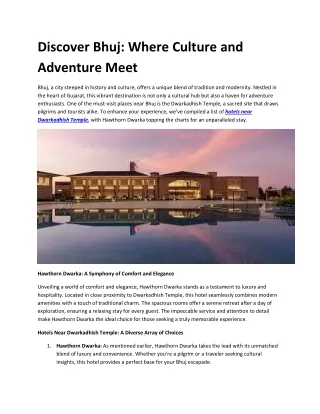 Discover Bhuj