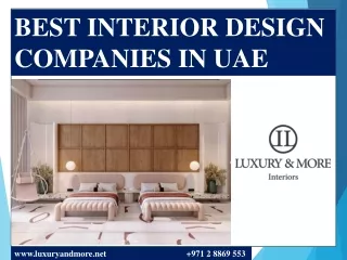 BEST INTERIOR DESIGN COMPANIES IN UAE pdf