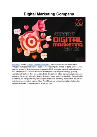 _Digital Marketing Company _ Marcamor