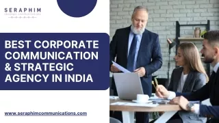 Best Corporate Communication & Strategic Agency in India