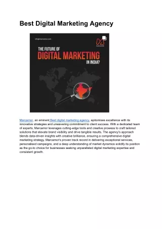 Best Digital Marketing Agency_ Marcamor