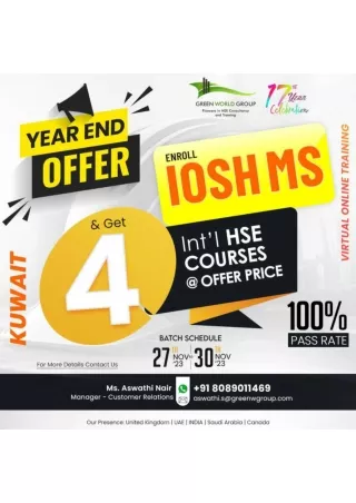 Discover the All-Inclusive IOSH Course in Kuwait with Green World Group