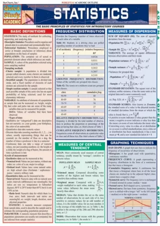 get [PDF] Download Statistics (Quick Study Academic)