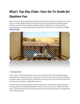 Bhuj day club