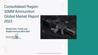 Consolidated Region 30MM Ammunition Market Share Analysis, Trends 2032